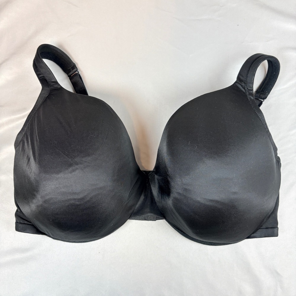 CACIQUE by Lane Bryant Smooth Lightly Lined Balconette RN118641 Sz 40DD Black